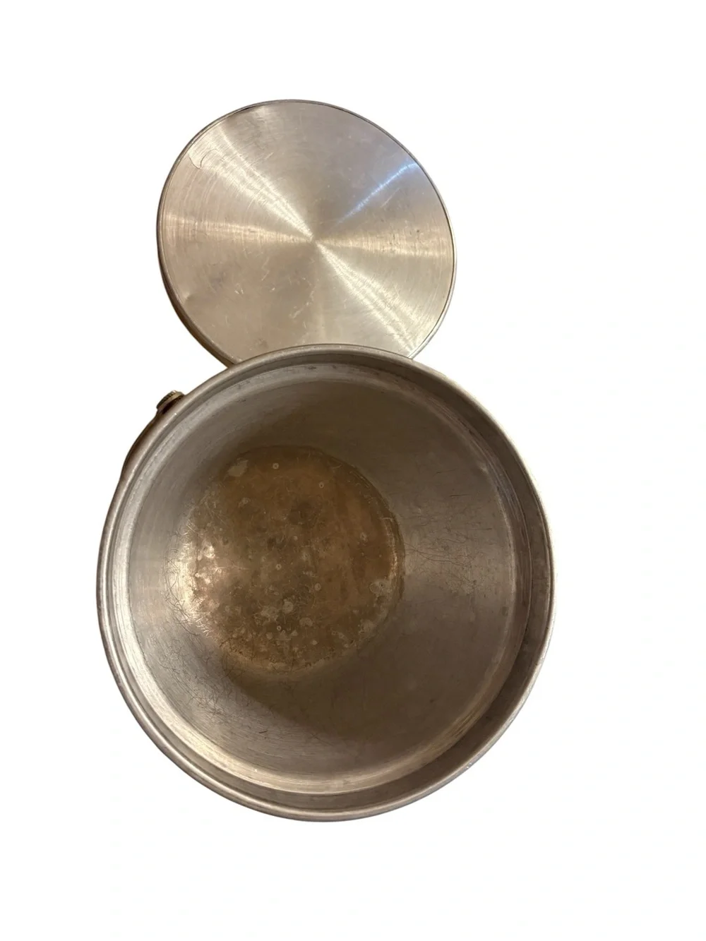 VINTAGE Hammered Metal Italian Ice Bucket Champagne Chiller With Lid